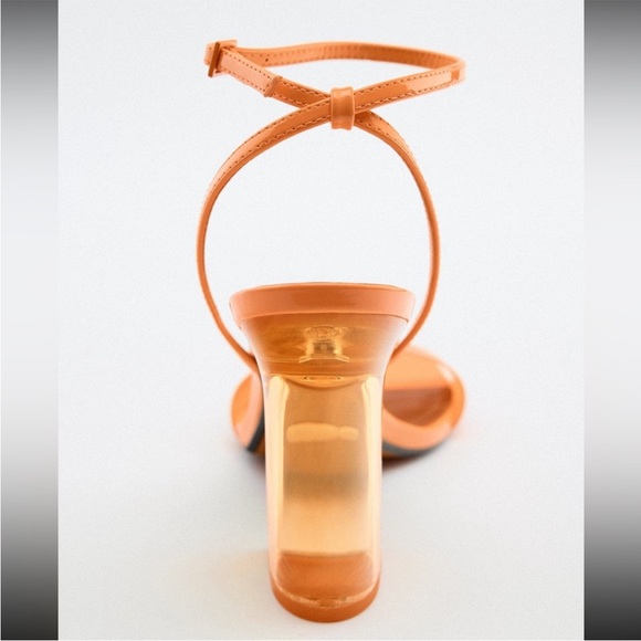 NWOT Zara Methacrylate Sandels - Picture 4 of 5